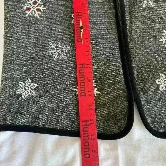 Vintage Talbots Snowflake Full Zip Vest Gray Size Small Embroidery Winter Casual - Picture 7 of 8